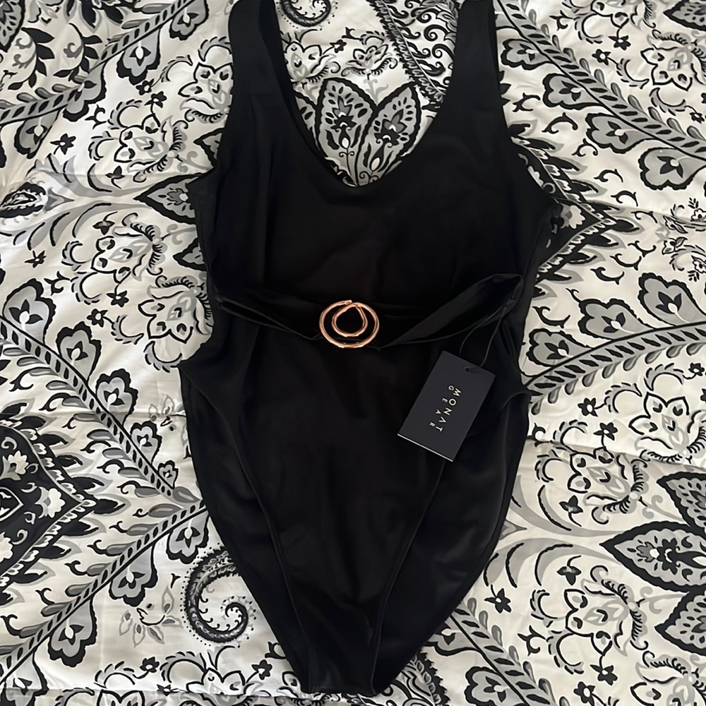 MONAT Oil Drop Buckle Swimsuit